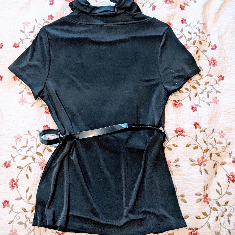 Black Belted Shirt - Picture 2 of 2